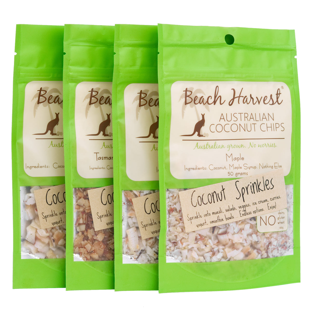 Australian-grown Coconuts: Coconut Chips, Granola, Muesli and Candles – Beach  Harvest Australian Coconuts