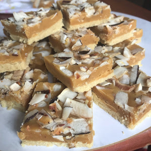 Coconut and Caramel slice